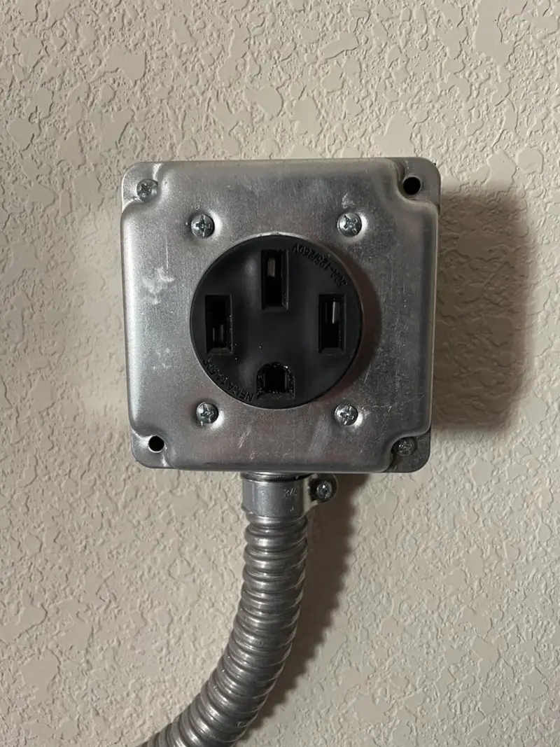 NEMA 14-50 outlet installed for Electrical Panel Upgrade in Fountainebleau